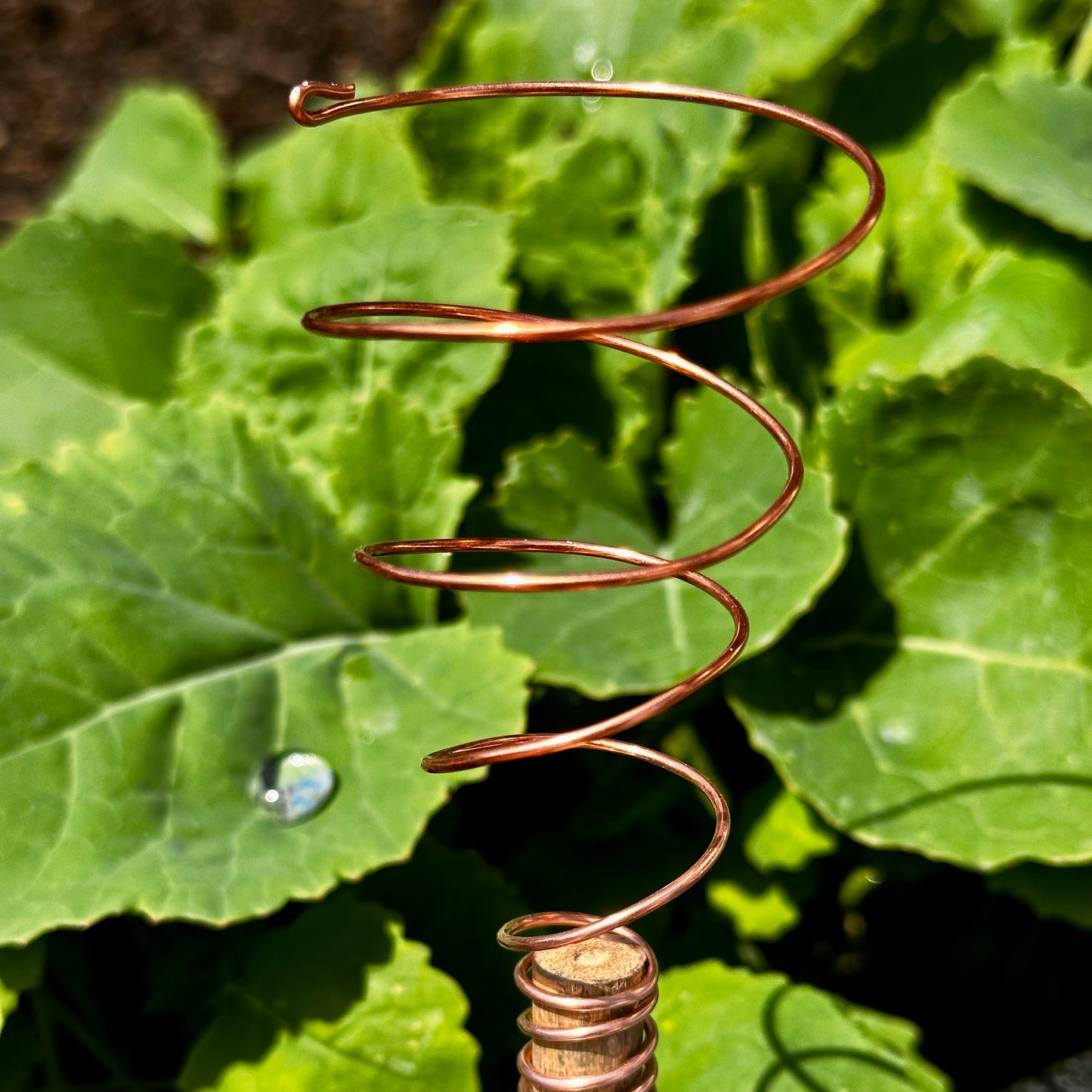 M - 18” / 45cm Ether-Grow Antenna Solid 100% Copper & Real Bamboo