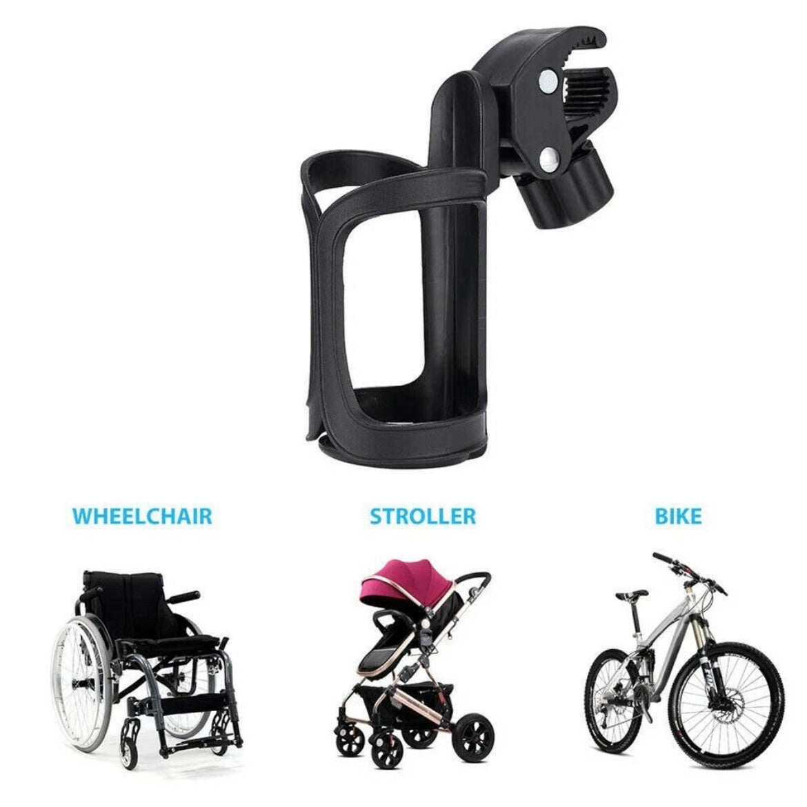 TriMower Bottle Drink Holder: Ez Clip - Gimbal