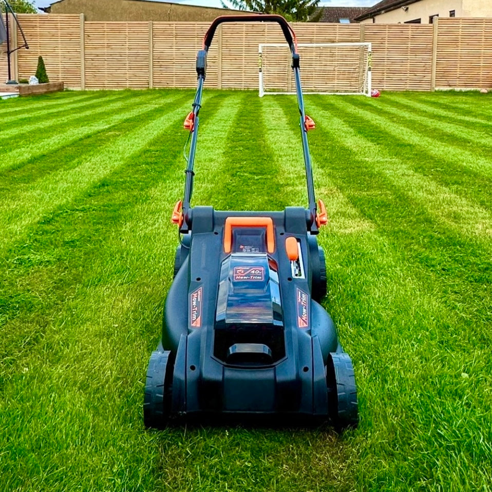 TriMower SMJ430 Lawnmower: 40v Cordless Mower - 4Ah 60minute - 43cm/17”
