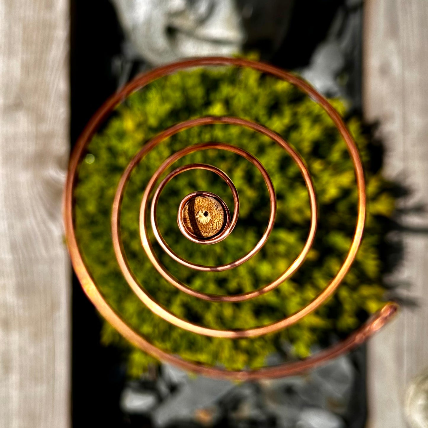 M - 18” / 45cm Ether-Grow Antenna Solid 100% Copper & Real Bamboo