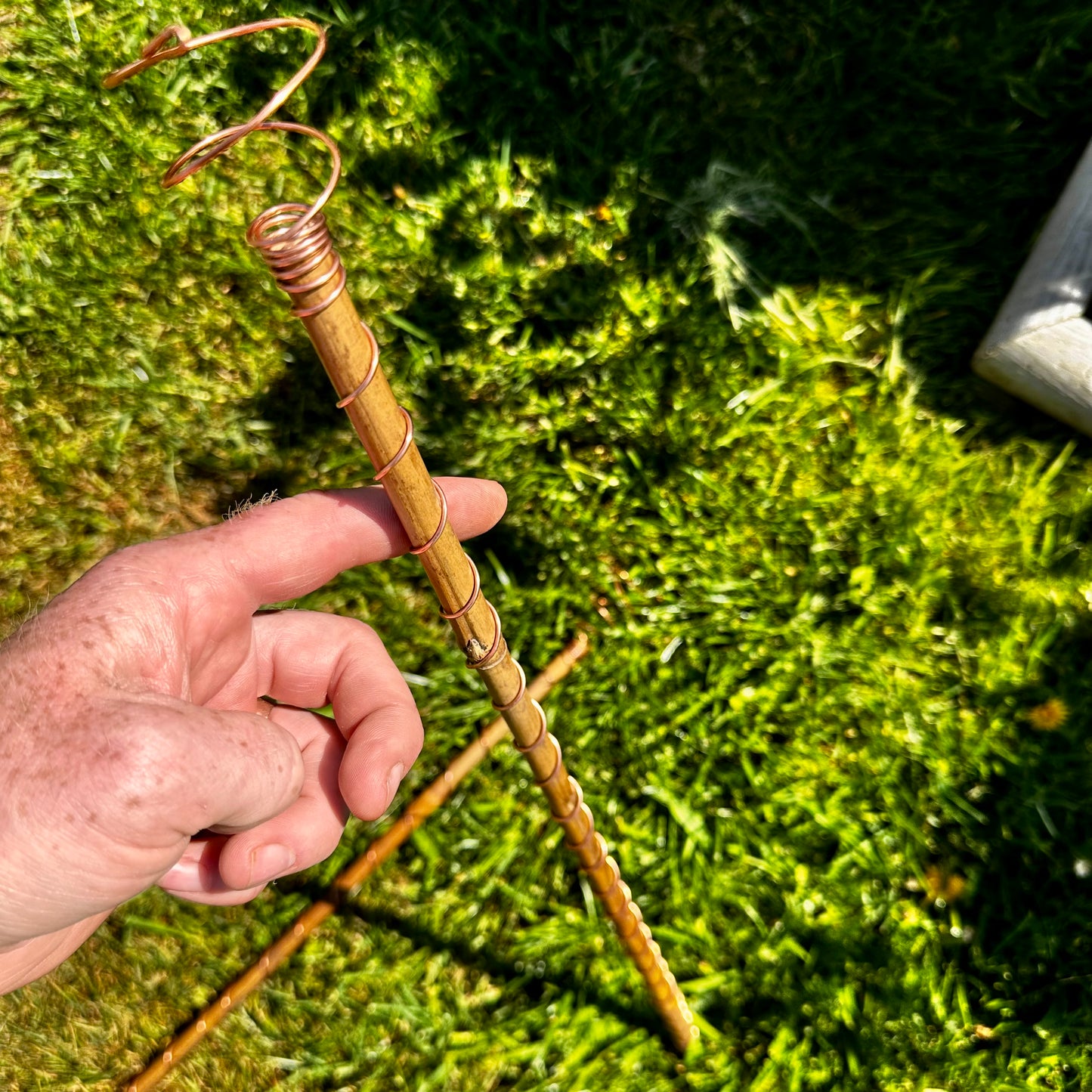 M - 18” / 45cm Ether-Grow Antenna Solid 100% Copper & Real Bamboo