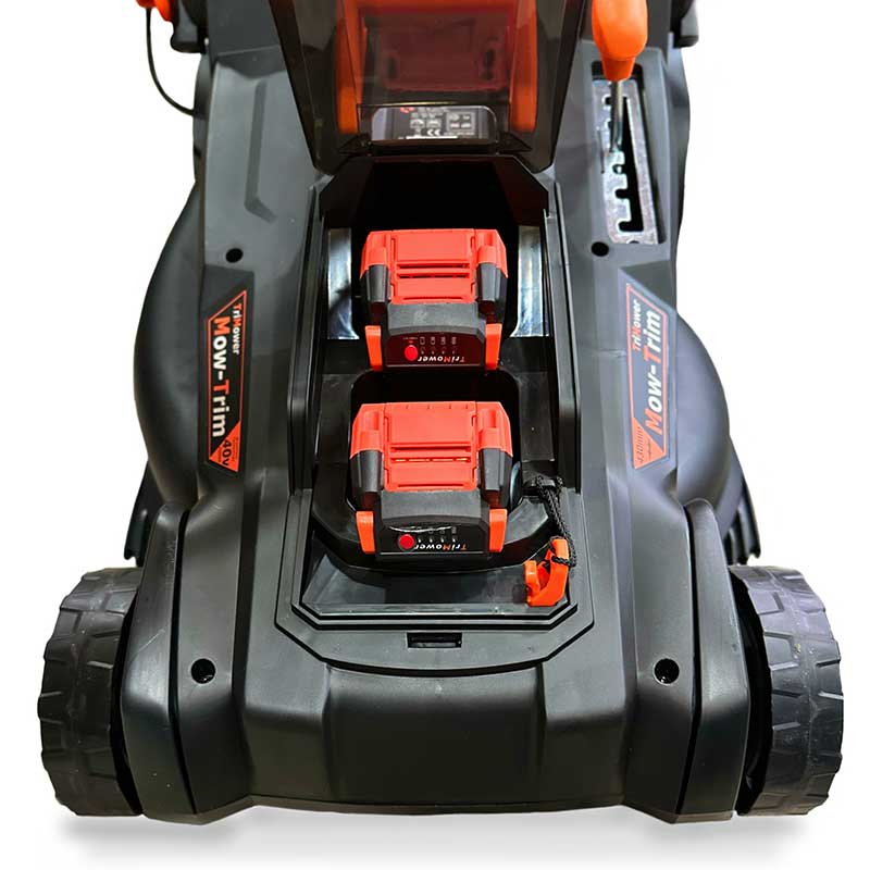 TriMower SMJ430 Lawnmower: 40v Cordless Mower - 4Ah 60minute - 43cm/17”