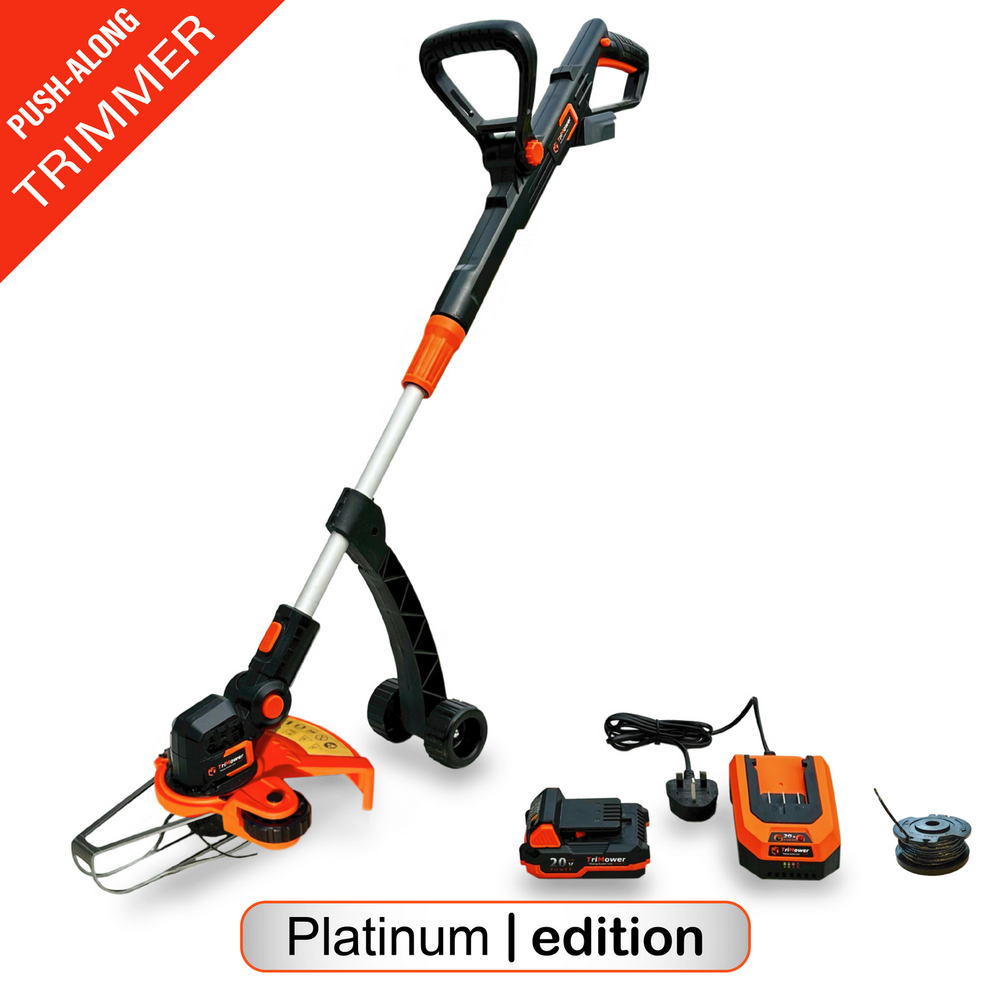 TriMower SMC300 Platinum: Cordless Gliding Trimmer 20v - 30cm/12”