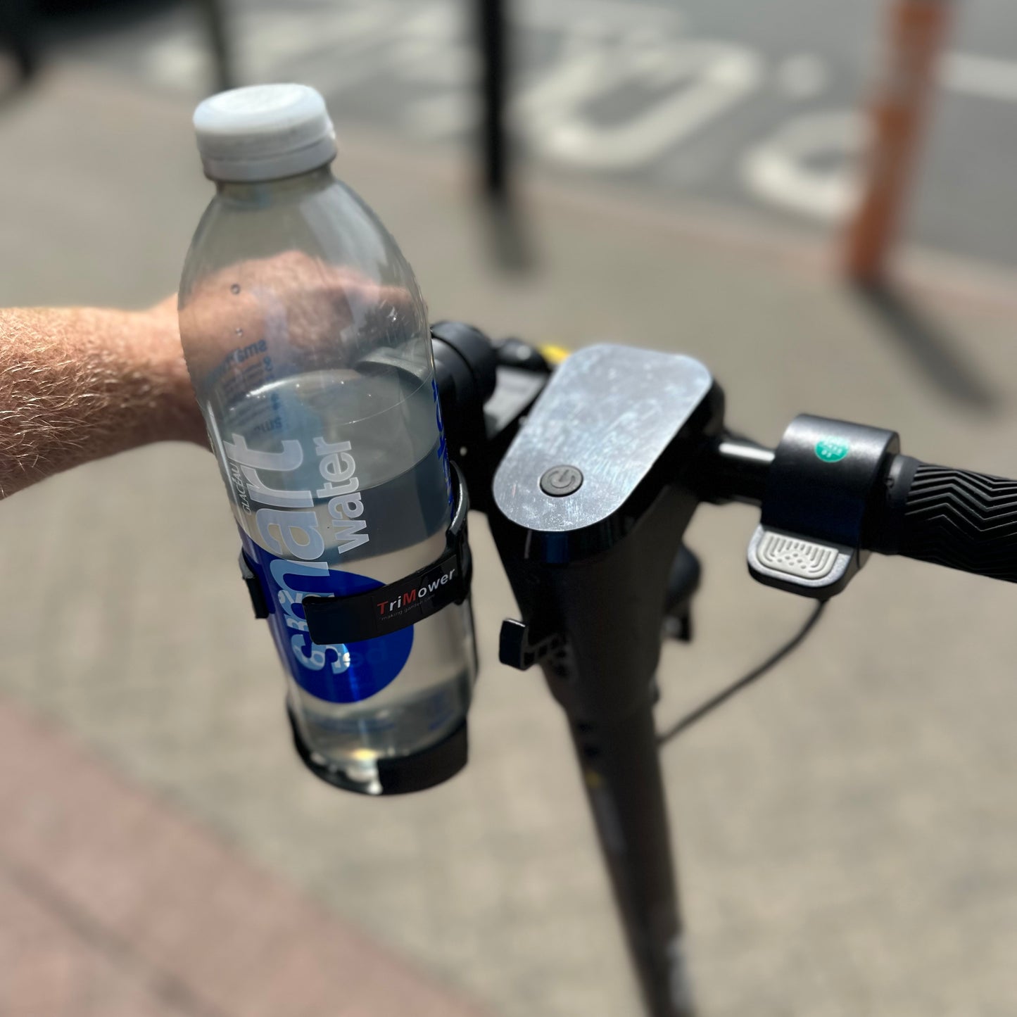 TriMower Bottle Drink Holder: Push Button Fix