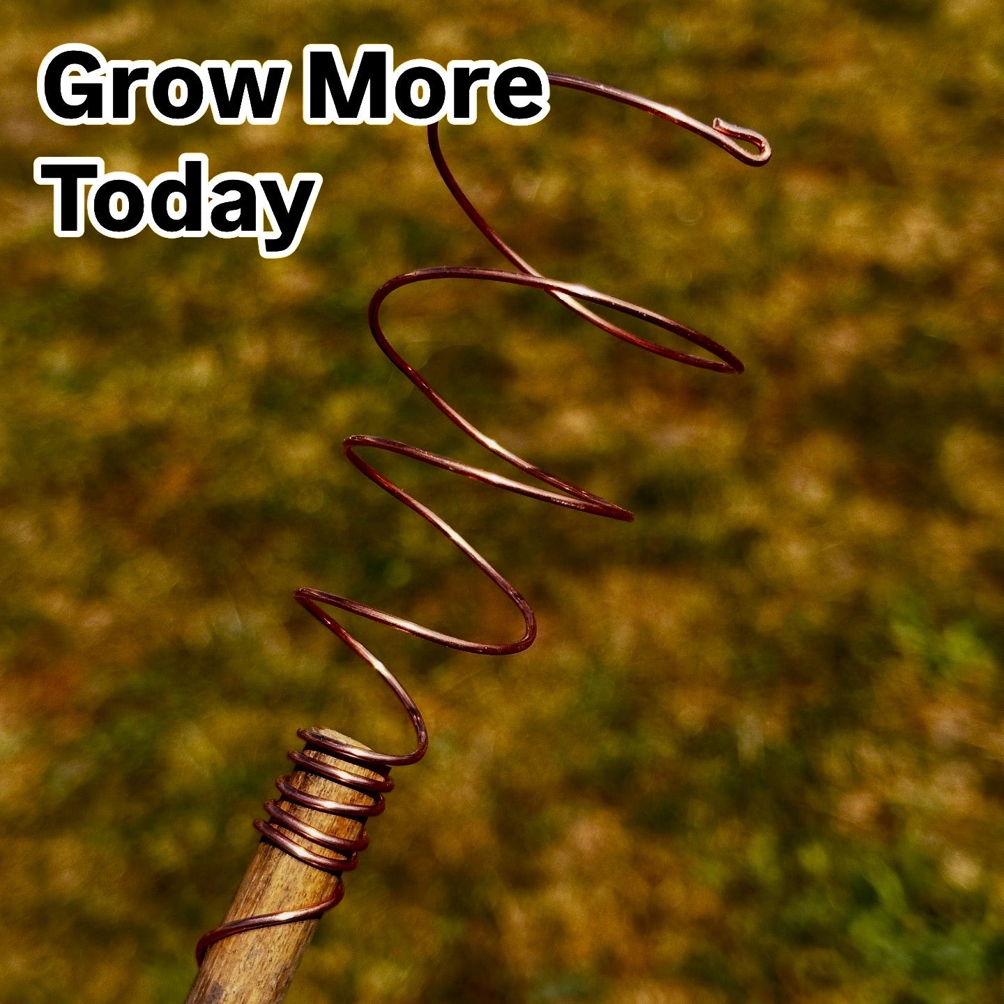 M - 18” / 45cm Ether-Grow Antenna Solid 100% Copper & Real Bamboo