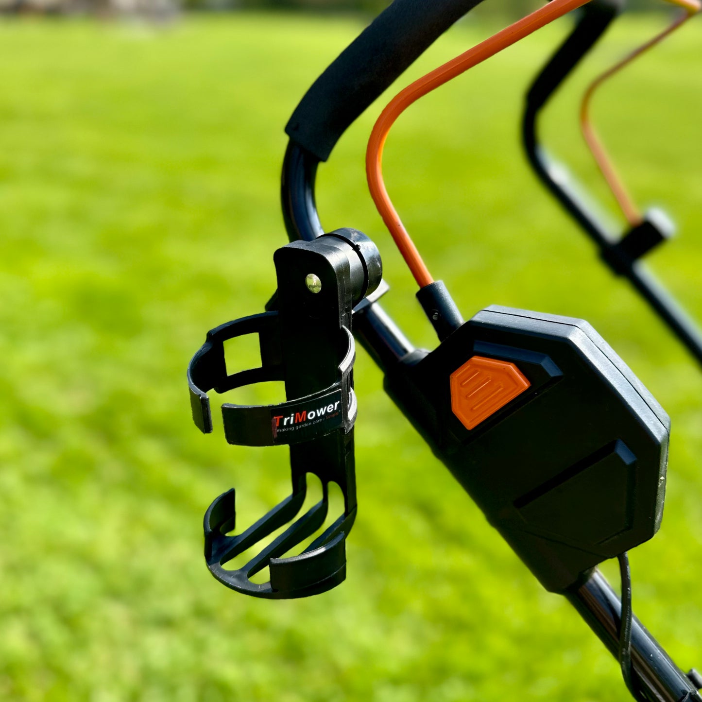 TriMower Bottle Drink Holder: Push Button Fix