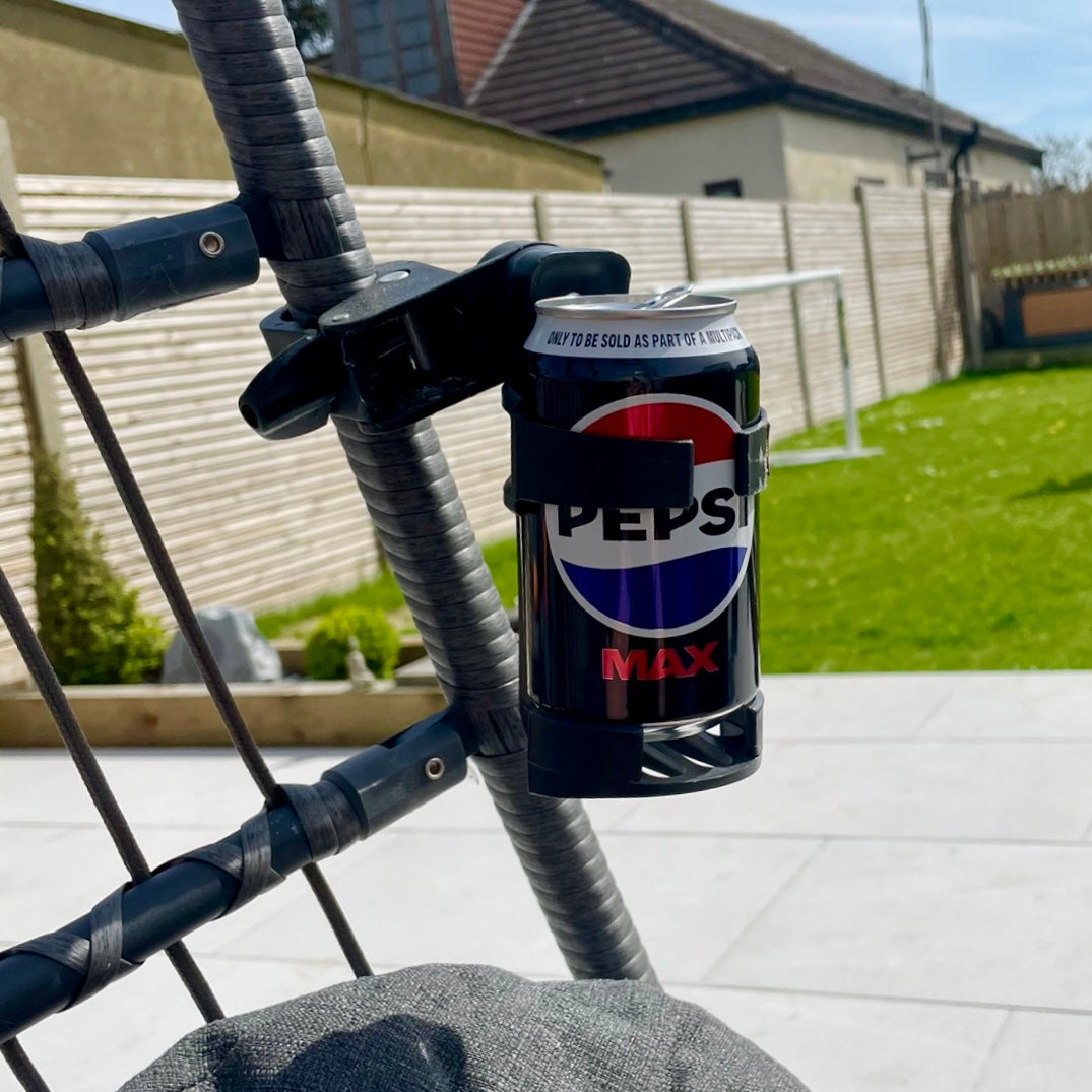 TriMower Bottle Drink Holder: Push Button Fix