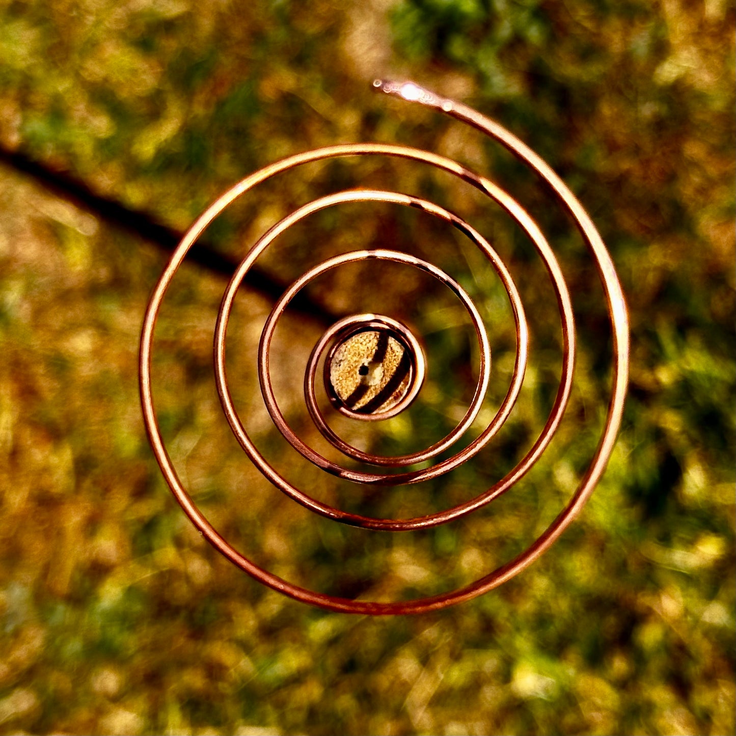 M - 18” / 45cm Ether-Grow Antenna Solid 100% Copper & Real Bamboo