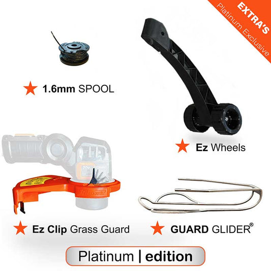 TriMower Platinum KIT: Ez Wheels & Guard Glider Kit