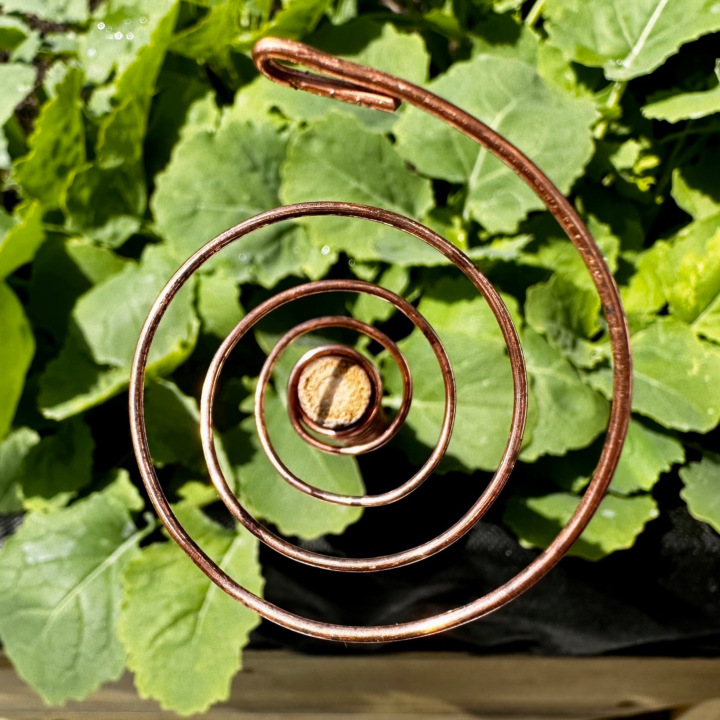 L - 24” / 60cm Ether-Grow Antenna Solid 100% Copper & Real Bamboo
